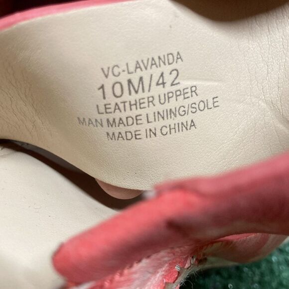 Vince Camuto Lavanda Red Sandal Wedges women’s size 10 (OKPM-07-066) - Picture 9 of 9